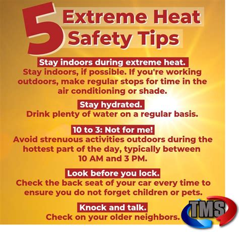 safety tips for extreme heat